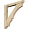 Ekena Millwork Balboa Traditional Rough Sawn Bracket w/ Offset Brace, Douglas Fir, 6"W x 44"D x 44"H BKT0604X44X44BOA01RDF - alternate 1
